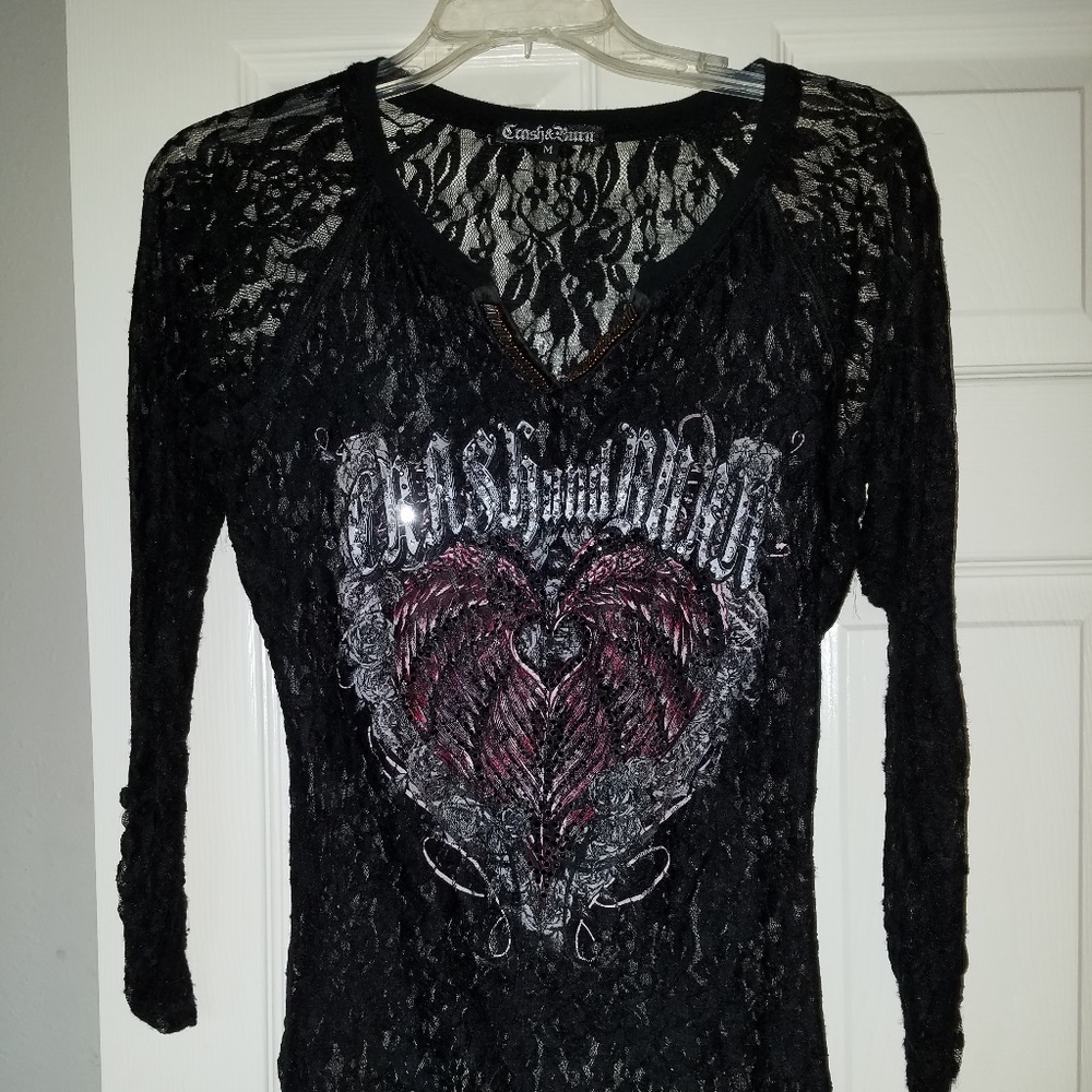 Crash & Burn lacey top